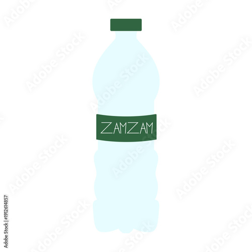 Zamzam Water Bottle Illustration