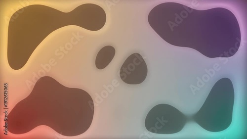 Abstract fluid liquid motion background with organic shapes