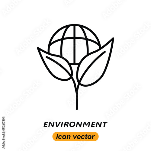 environment icons. Flat illustrations of environment vector icons for the web. Vector illustrations of company icons.
