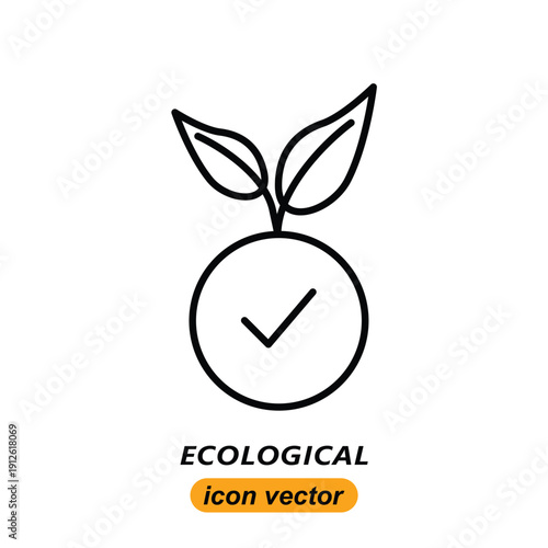 ecological icons. Flat illustrations of ecological vector icons for the web. Vector illustrations of company icons.