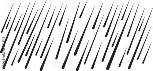 Black lines on white background abstract art design element
