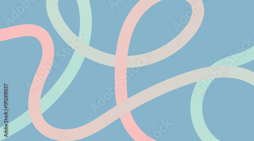 Rainbow wave line set. Abstract liquid swirl shapes with gradient background, abstract Color Circle Line Backgrounds. Chain Shape Gradient Lines Pattern, Vibrant ribbon curves backgroun