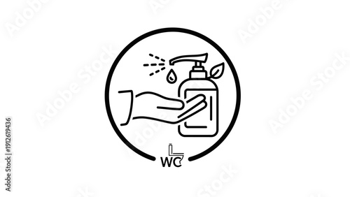 Minimalist concept image with empty text and blank tags placeholder