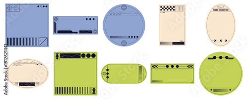 Retro UI Frame Elements Pack