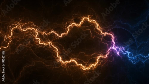 Dizzling lightning in the night