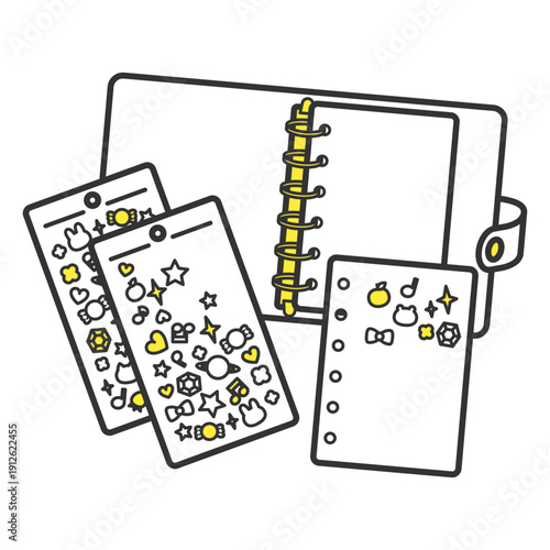 シール帳用透明バインダーとシール