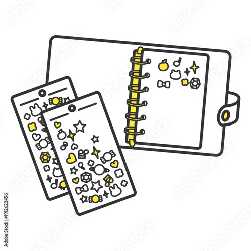 シール帳用透明バインダーとシール