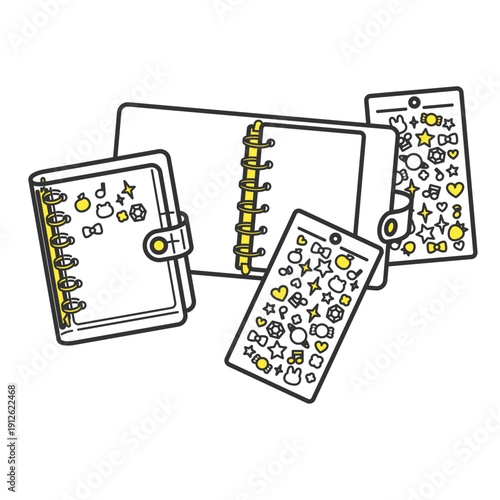 シール帳用透明バインダーとシール