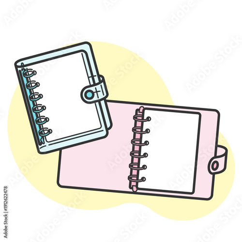 シール帳として使える透明バインダー