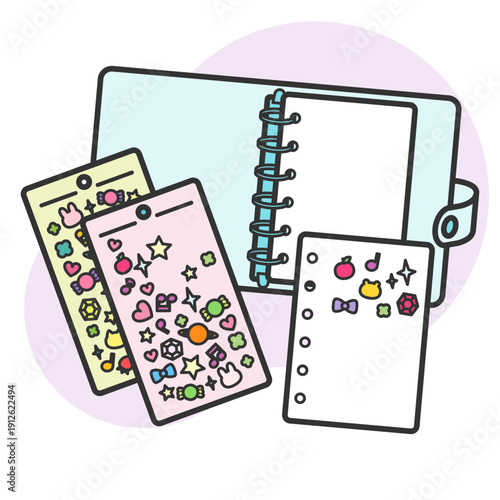 シール帳用透明バインダーとシール