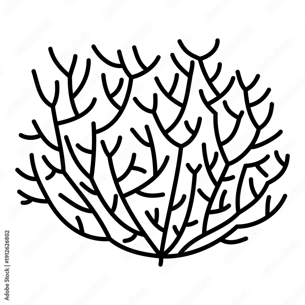 Obraz premium tumbleweed line icon