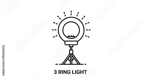 Ring Light on Tripod Stand, Professional Lighting Equipment for Photography and Video