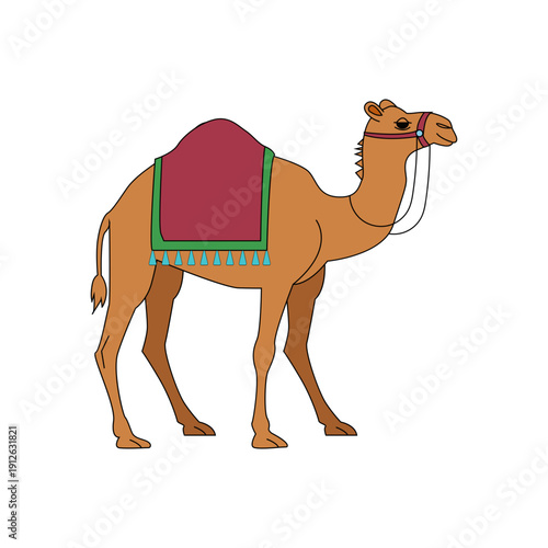Desert Camel with Saddle