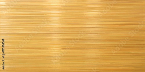 A natural brown wood grain texture background features a polished oak plank surface with an elegant gold pattern design on a weathered timber board wallpaper