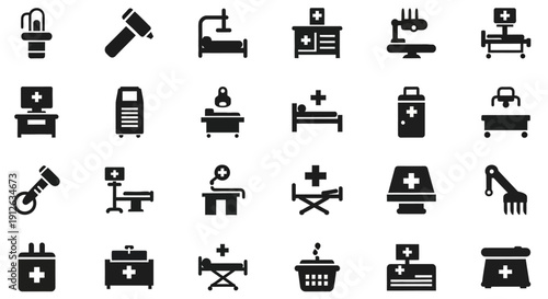 Medical Healthcare Symbols and Icons.