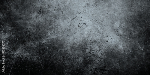 Dark Metal Texture Background with Scratches, Dust Splatter, and Cinematic Vignette Design Perfect for High Contrast Graphic Design, Movie Posters.