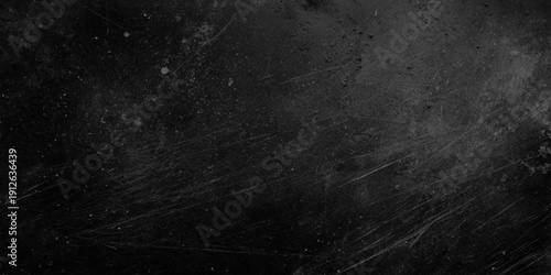 Dark wall Scratched Texture, Black Concrete Slate Background backdrop is ideal for cinematic posters, industrial overlays, masculine branding.