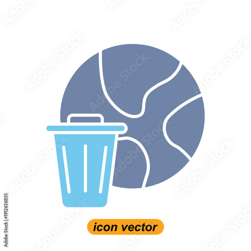 pollution icons. Flat illustrations of pollution vector icons for the web. Vector illustrations of company icons.