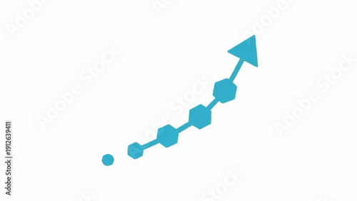 Blue Arrow Graph Growing Upwards Trend.