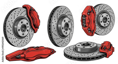 Brake Discs and Pads Set.