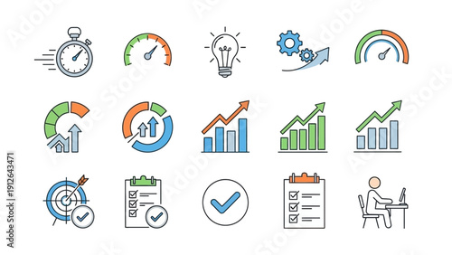 A serene high-angle shot captures a minimalist modern office space featuring ergonomic furniture and lush green plants bathed in soft natural morning light