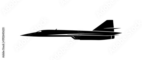Modern Jet Fighter Aircraft Vector Illustration