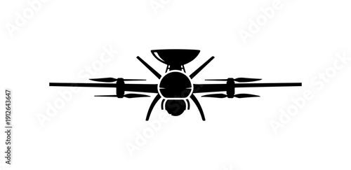 Modern Quadcopter Drone Vector Illustration