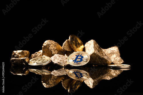 Bitcoins and golden nuggets...