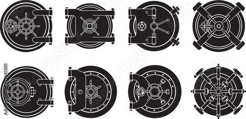 Collection of various mechanical wheel designs and blueprints