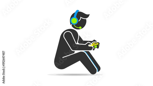 A minimalist high-angle shot captures a sleek designer chair positioned on a polished concrete floor against a soft neutral studio backdrop