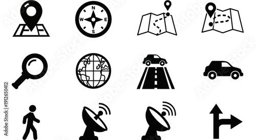 Navigation icons on white background.