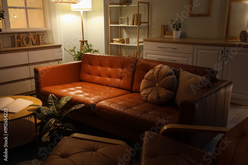 Interior of living room wit...