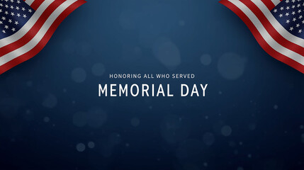 memorial day banner design ai generated.