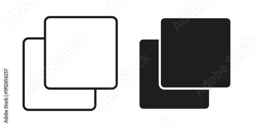 Pop up icon in black line style set. logotype designs