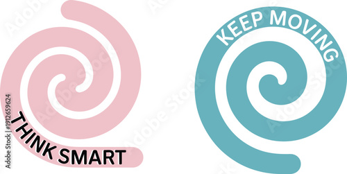 Minimalist logo design with two interlocking abstract shapes, representing connection, partnership, or unity, elegant and professional.