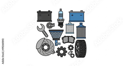 Car Parts and Accessories Collection.