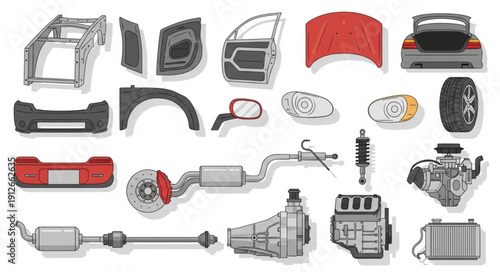 Car Parts and Accessories Collection.