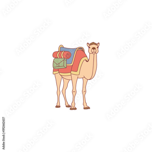 Caravan Camel with Saddlebags