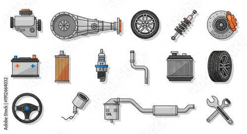 Car Parts and Automotive Components.