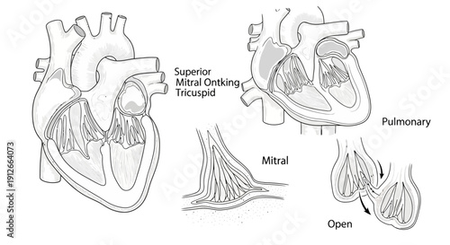 Human Heart Anatomy Diagram: Valves and Chambers