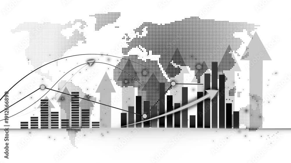 2026 Digital financial growth chart animation, Financial growth graphic ...