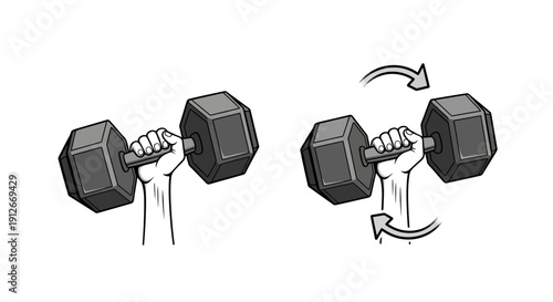 Dumbbell Wrist Curl Exercise: Forearm Strength Training with Weights