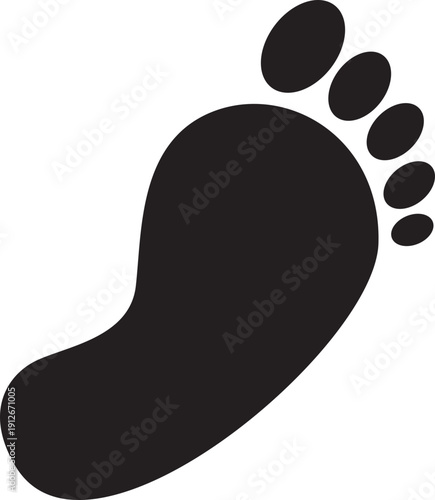 foot icon illustrator design 