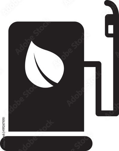 eco fuel leaf nature icon illustrator design 
