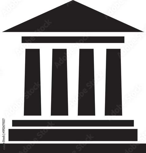 goverment court hall icon illustrator design 
