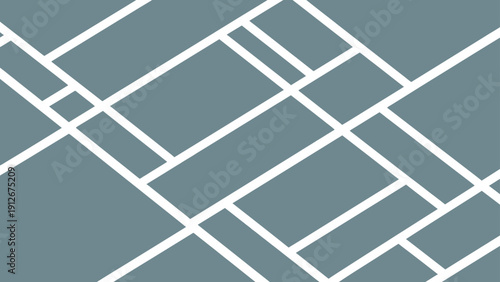 abstract geometric pattern white intersecting lines form a modern minimalist grid on a tranquil blue-grey background ideal for graphic design.