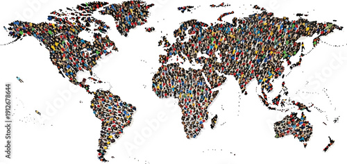 world, map, people, diversity, unity, global, population, multicultural, community, illustration, human, international, culture, society, connection