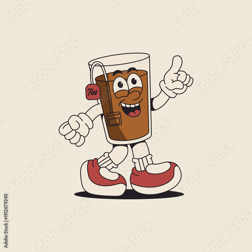 vector illustration of a cup of tea