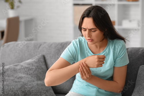Young woman suffering from ...