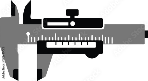 Precision Measuring Tool - Caliper Icon for Engineering, Manufacturing, and Technical Measurements